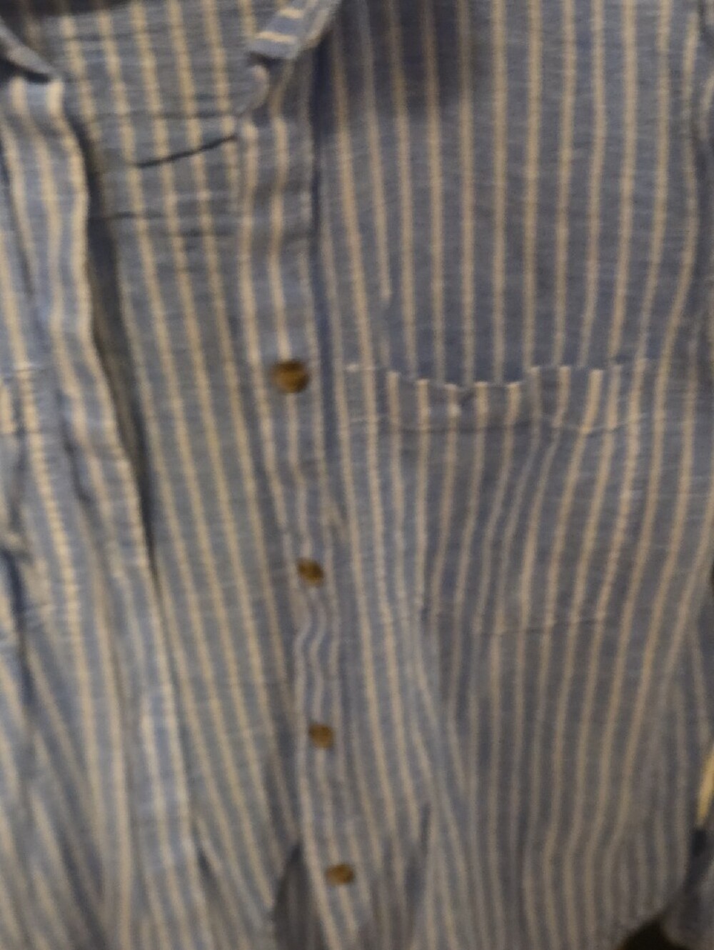 beachlunchlounge Blue & White Striped Button-Down Shirt - Picture 3 of 5